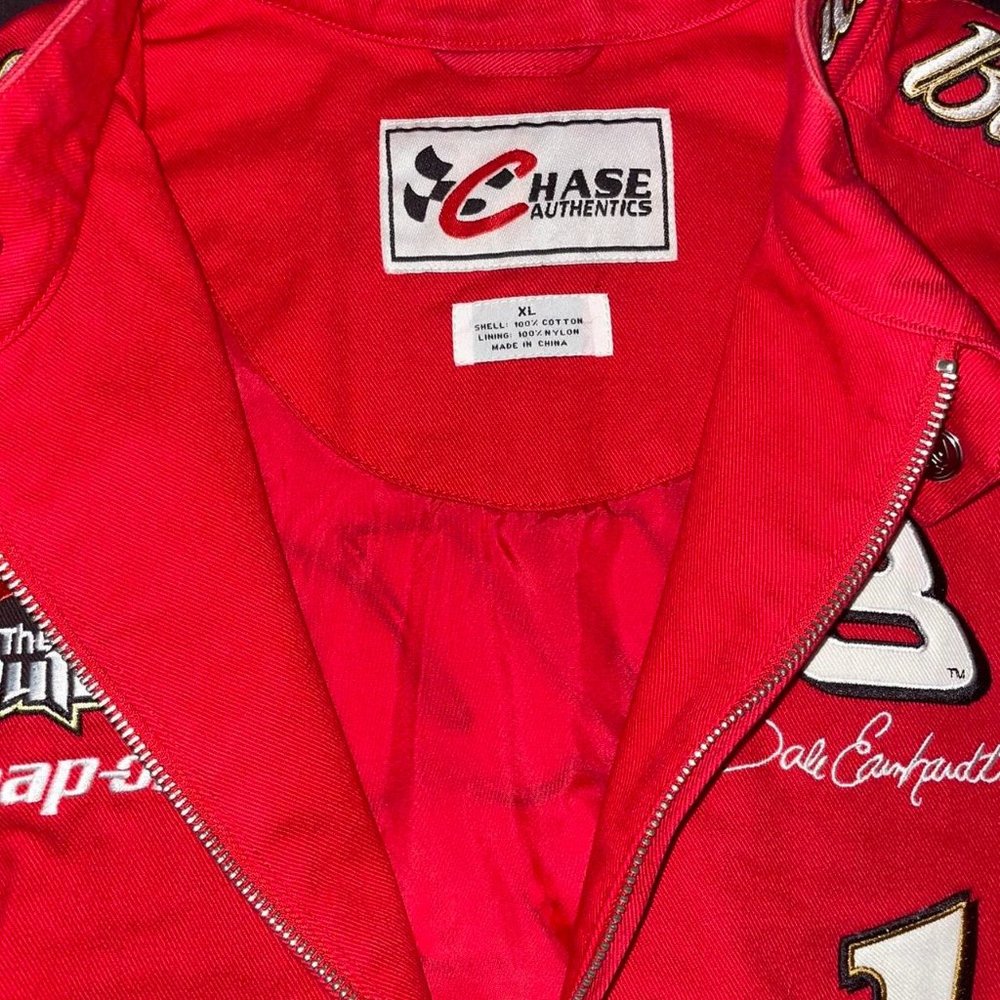 Chase Authentics Dale Earnhardt Budweiser King Of Beers NASCAR Jacket XL - Picture 4 of 4